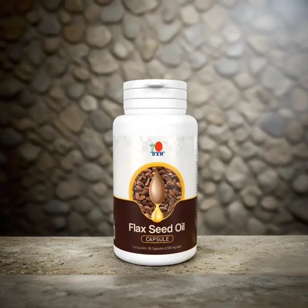 "DXN Flax Seed Oil Capsule for Heart Health, Skin Care, and Omega-3 Benefits"