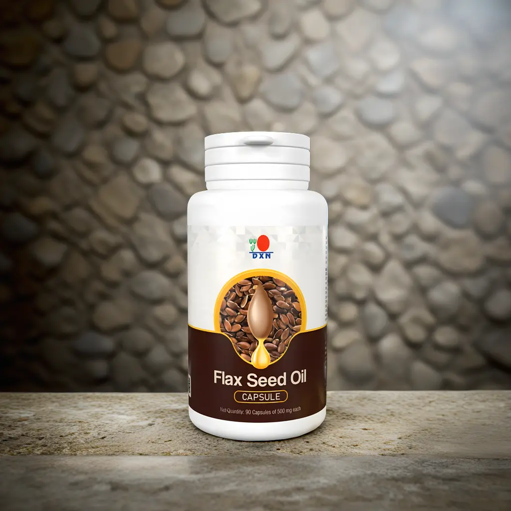 "DXN Flax Seed Oil Capsule for Heart Health, Skin Care, and Omega-3 Benefits"
