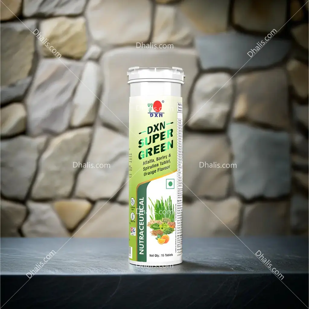 DXN Super Greens হল একটি প্রাকৃতিক সাপ্লিমেন্ট যা বিভিন্ন প্রকার green superfoods এর মিশ্রণ। এটি শরীরের ইমিউন সিস্টেম শক্তিশালী করতে, টক্সিন দূর করতে, এবং হজমে সহায়তা করতে কার্যকরী। নিয়মিত ব্যবহারে এটি আপনার শক্তির স্তর বৃদ্ধি, ত্বক উন্নত এবং ওজন কমাতে সহায়তা করে।
