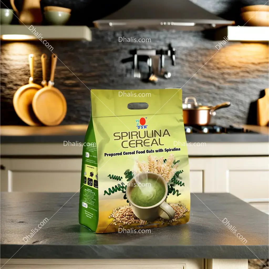 DXN Spirulina Cereal for healthy breakfast, energy boost, immunity, and detox