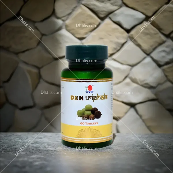 DXN Triphala capsule with amla, haritaki, and bibhitaki for digestion and detox support